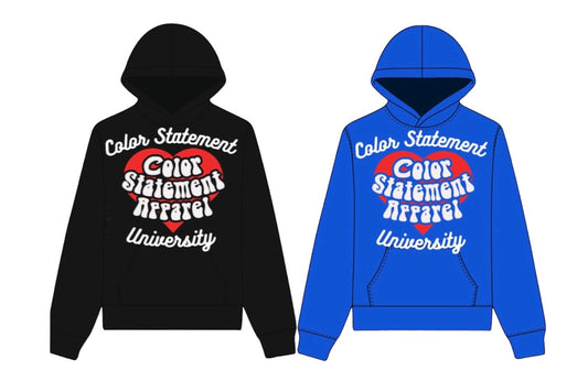 COLOR STATEMENT UNIVERSITY HOODIES